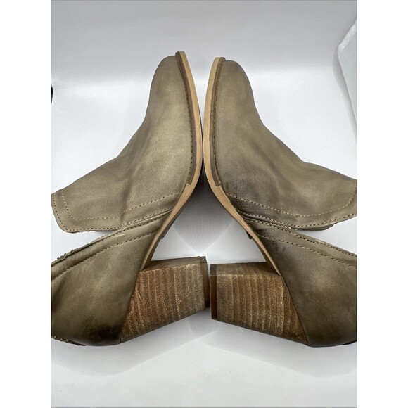 ARTISAN BY ZIGI Womens Brown Sindy Slip On Leather Booties High Heel Shoes 11 M - Picture 8 of 13